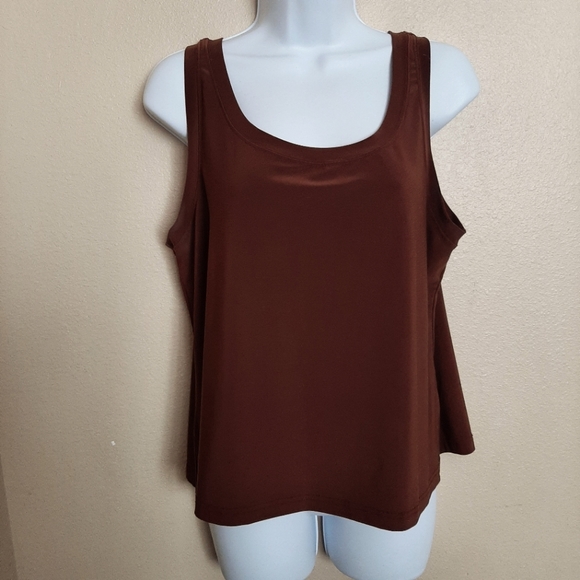 Sympli the best tank top women's plus size 14 Brown #A241222 - Picture 1 of 5